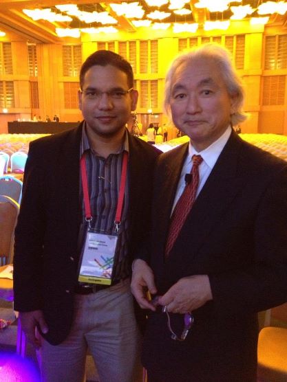 With Dr Michio Kaku